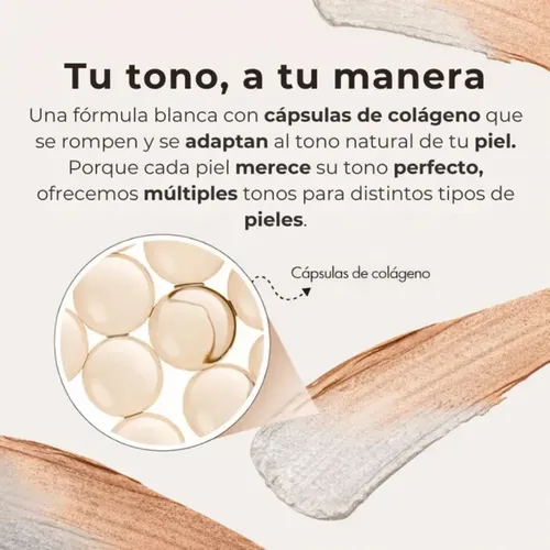 Base De Maquillaje Coreana Viral Barra con Brocha Ocheal con Protector Solar
