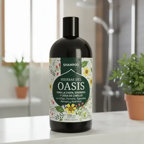 Shampoo para la Caspa, Seborrea y Caída del Cabello Hierbas del Oasis 500ml