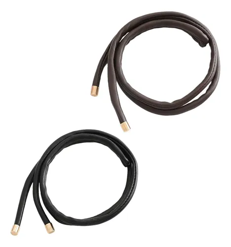 2 Elegantes Cintas For El Pelo Con Forma De Cola De . Verde Oscuro Sólido