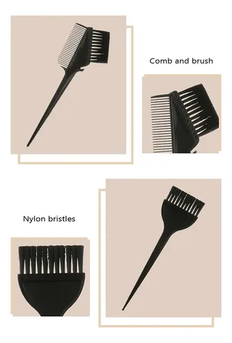 Kit De Tinte For El Cabello, Brocha Aplicadora, Tinte Para