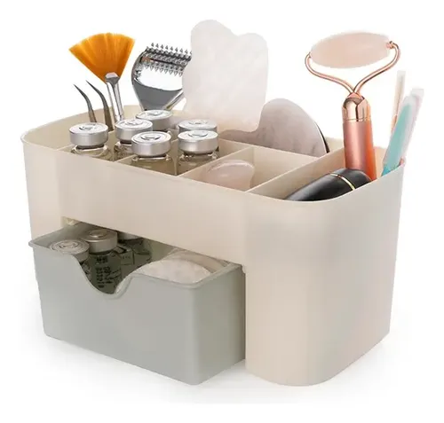Organizador De Escritorio – Maquillaje – Manicura – Deco Color Blanco