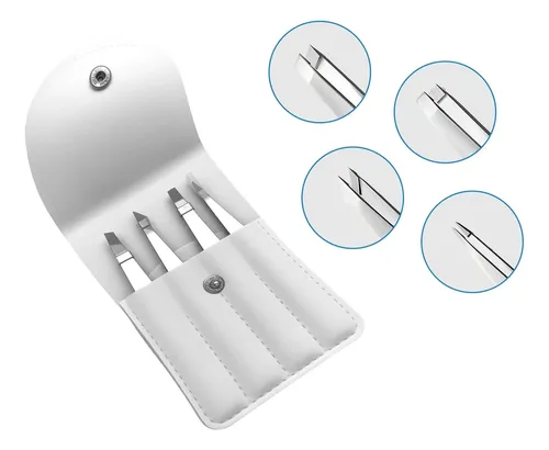 Pinzas Profesionales Acero Inox Precisión Para Cejas Y Pelo