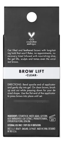 Gel Para Cejas E.l.f. Brow Lift Clear 7.0 Usd Para E.l.f.