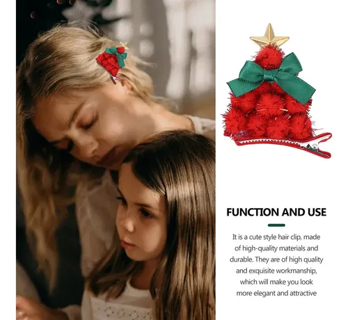 ~ Accesorios Navideños Para El Cabello Christmas Tree