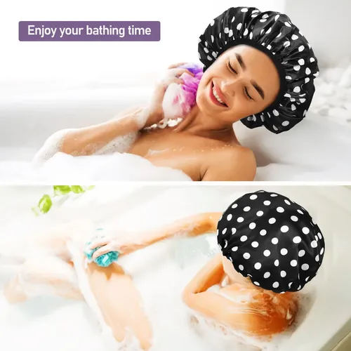 2 Gorros De Ducha, Gorros De Salón, Gorros De Baño Para Cabe