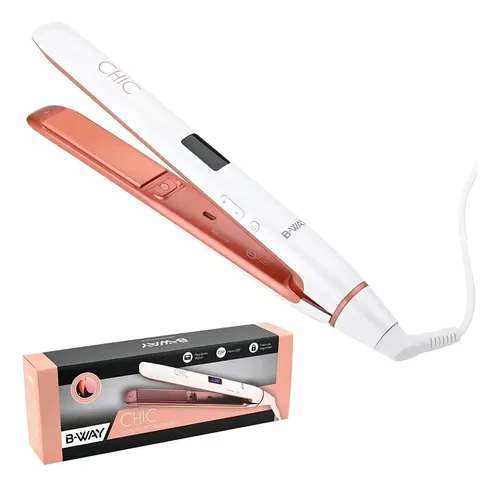 Planchita Pelo B-Way Chic Ceramic Digital Blanco 100-230°C