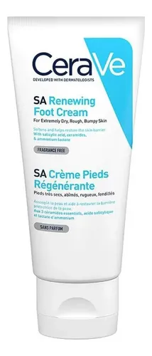 Cerave Crema Renovadora Pies 88 Ml Tubo Neutro