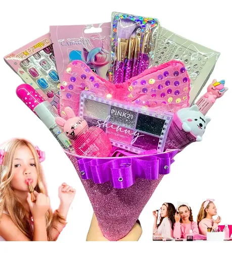 Ramo De Maquillaje Regalo Nena Sombra Hada Lio Gloss Strass
