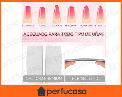 Lima Uñas City Girl X10 Gel Esculpidas Manicuría Calidad