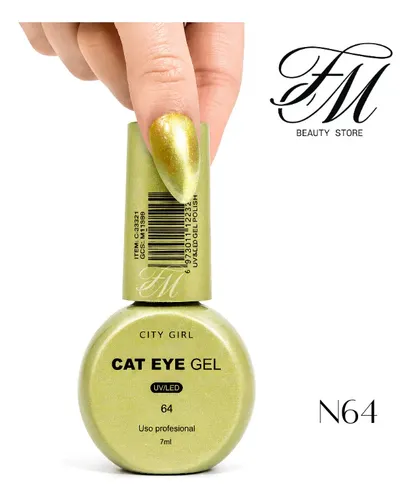 Esmalte City Girl Ojo De Gato 7ml, Efecto Magnético