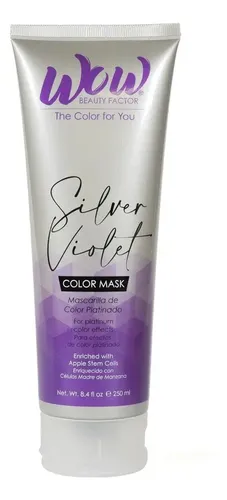 Mascarilla Capilar Wow Beauty Color Platinado Plata Violeta