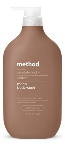 Gel De Baño Method Men, Vetiver De Sándalo, 28 Onzas
