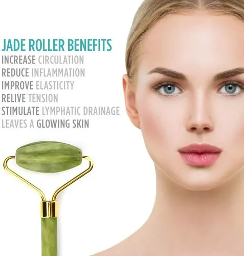 Masajeador Facial Piedra Jade Roller Rodillo Rostro Corporal