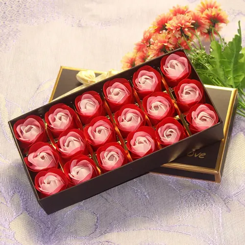 18 Jabones Rosa Aromáticos Regalo Boda Fiesta