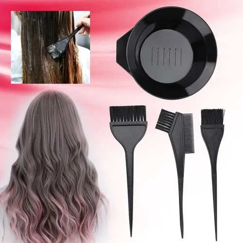 Juego De Tinte For El Cabello, Cepillo For El Cabello Y