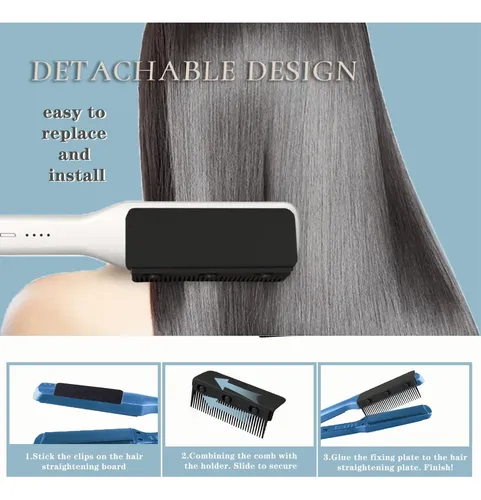 Plancha De Pelo Extraíble Flat Iron Attachment Dladhict