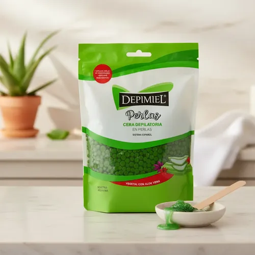 Depimiel Cera Depilatoria Perlas Vegetal Aloe Vera X 800gr