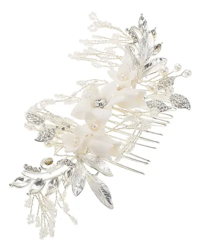 Peineta Para Novia, Joyería Elegante Para El Cabello De Novi