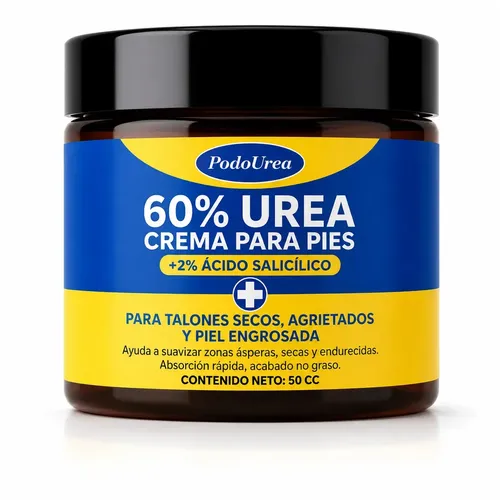 Podourea Crema Hidratante Para Pies Y Talones Secos 60% Urea 50cc