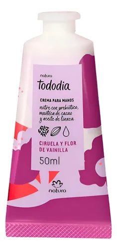 Crema Manos Ciruela Y Flor De Vainilla Tododia Natura- Lvdm