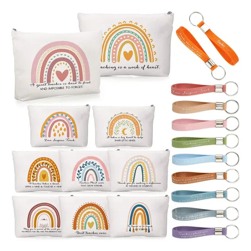Set De Bolsas De Maquillaje Fumete Inspirational Rainbow Con