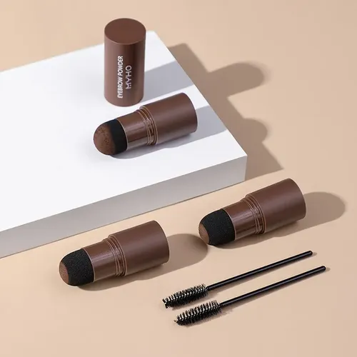 Kit Sellos Y Plantillas For Cejas Con Polvo Y Cepillos .