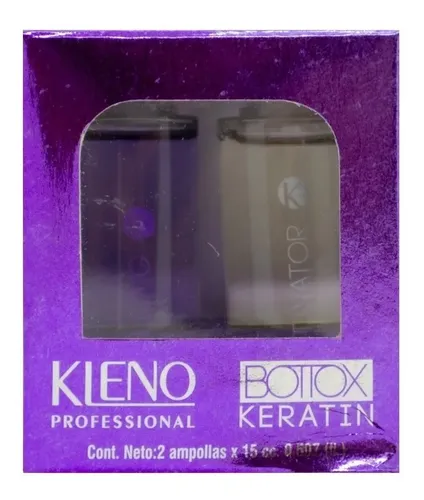 Kleno Bottox Keratin X2 Ampollas Lacios Perfectos Cabello