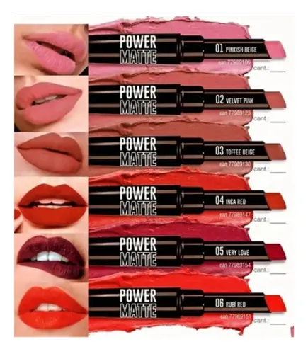 Idi Make Up Labial Power Matte Velvet Pink 02 Acabado Mate Color Rosa