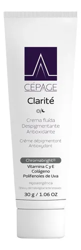 Clarite Crema Fluida 30ml Despigmentante Cepage Piel Manchas