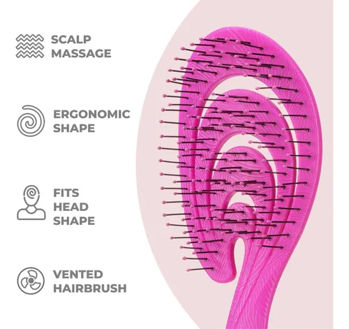 Cepillo Para Cabello Ninabella Orgánico Desenredante Para Ca
