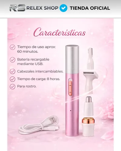 Depiladora Eléctrica Mujer 4 En 1 Usb Recargable