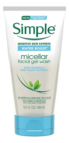 Gel Facial Limpiador Micelar Simple Water Boost 150 Ml (pack