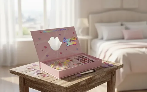 Set De Maquillaje Paleta De Sombras Con Labiales Multicolor