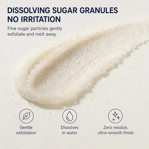 Exfoliating Scrub With Glycolic Acid, Lactic Acid, Sugar &