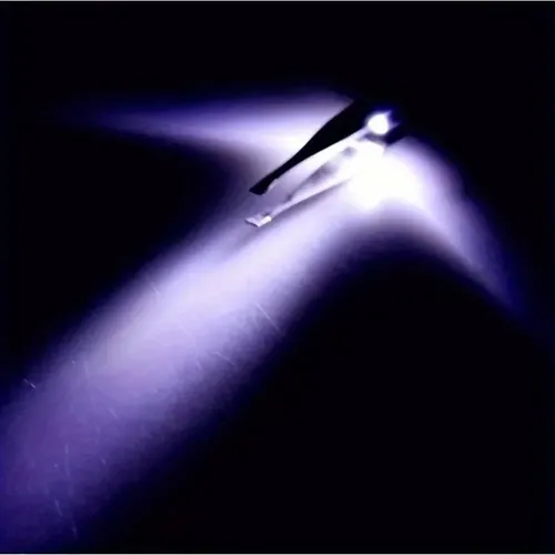 Cc Pinza Para Cejas Con Luz Led De Precisión Plateada T4