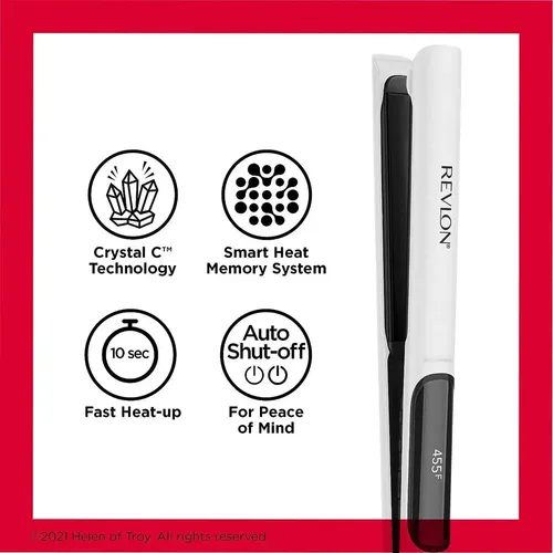 Plancha Profesional Revlon Crystal C 235°c Lacio Y Brillo