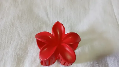 Broche Para El Pelo De Moda Mujer Nena Flor Roja