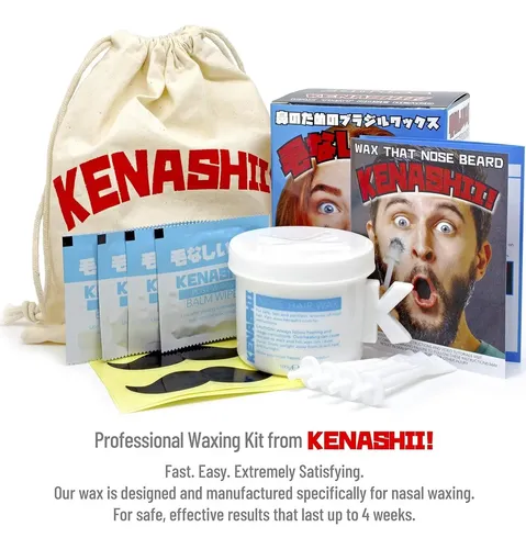 Kit De Cera Nasal Kenashii | 100 G | 24 Aplicadores