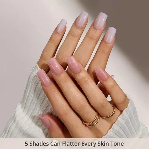 Uñas Postizas Btartboxnails Xcoattips Bare 5 Shades Nude