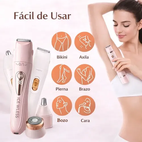 W Depiladora Eléctrica Recargable Para Mujer, Rasuradora M