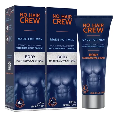 Depilación Masculina No Hair Crew 2×200 Ml Ginseng