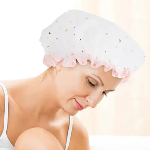 Gorros De Baño De Satén De Satén Impermeables Para Baño, 2 U