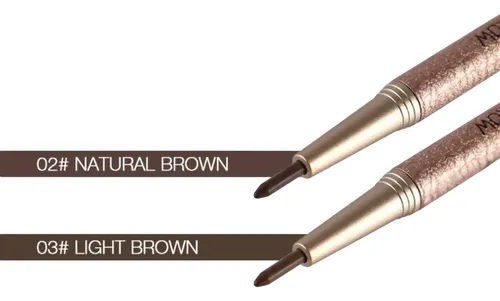 Lapiz Cejas Novo Retractil Con 3 Repuestos Y Plantillas