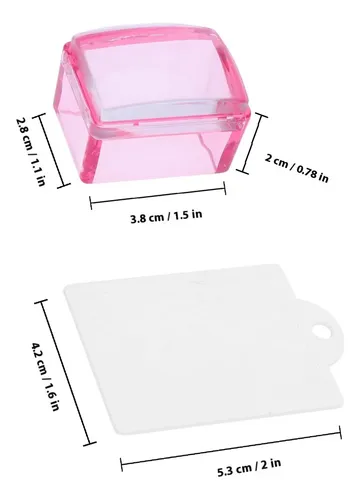 Set De Estampadores De Uñas De Silicona Clear Art Para