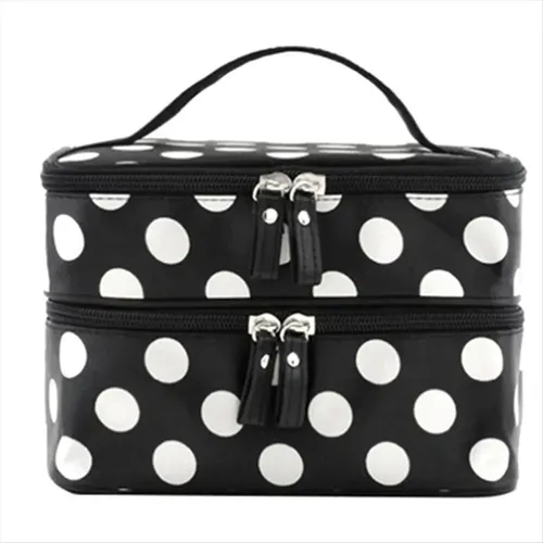 Bolsa De Cosméticos De Gran Capacidad Con Cremallera, Bolsas