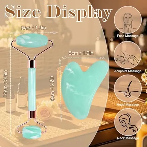 Set De Herramientas Y Rodillos Para Masaje Facial, Masajeado