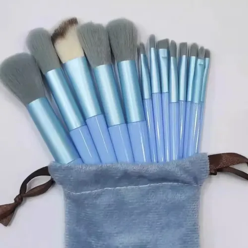 Kit Profissional De Pincéis De Maquiagem Com 13 Peças Em