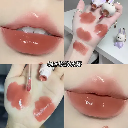 Gege Bear Labial Gloss Hidratante Llavero Conejo