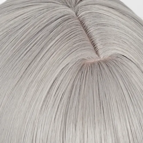 Juego De Peluca Stelle Long Cosplay Anime De Color Gris Liso