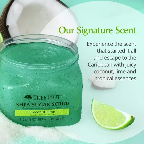 Exfoliante Corporal Tree Hut Coconut Lime 3 Unidades 510g